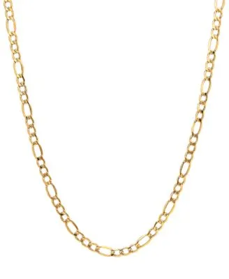 Italian Gold Figaro Link Chain 5 3 4mm Necklace Collection In 14k Gold