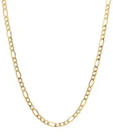 Italian Gold Figaro Link Chain 5 3 4mm Necklace Collection In 14k Gold