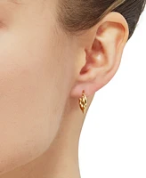 Italian Gold Double Twist Hoop Earrings in 10k Gold (10mm)