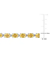 Citrine Oval Link Bracelet (14-3/4 ct. t.w.) in Sterling Silver