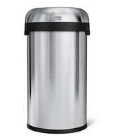 simplehuman Brushed Stainless Steel 60 Liter Open Trash Can