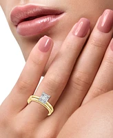 Effy Diamond Baguette Cluster Bridal Set (3/8 ct. t.w.) in 14k White Gold and 14k Gold & White Gold