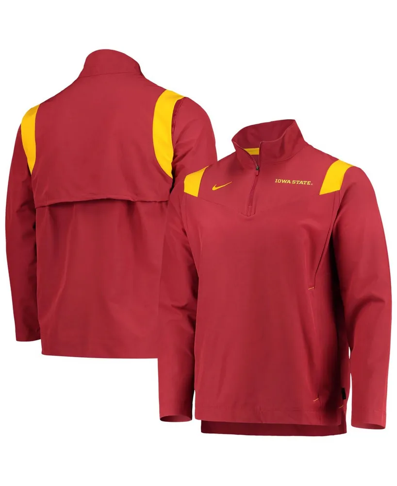 Men's Cardinal Iowa State Cyclones Coach Half-Zip Jacket