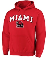 Men's Red Miami University RedHawks Campus Pullover Hoodie