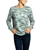 Women's Camo Iowa Hawkeyes Comfy Pullover Sweatshirt