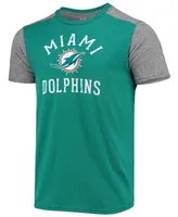 Men's Aqua, Gray Miami Dolphins Field Goal Slub T-shirt