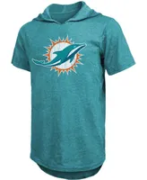 Men's Tua Tagovailoa Aqua Miami Dolphins Player Name Number Tri-Blend Hoodie T-shirt