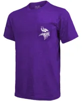 Minnesota Vikings Tri-Blend Pocket T-shirt - Heathered Purple