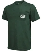 Green Bay Packers Tri-Blend Pocket T-shirt - Heathered