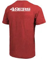 San Francisco 49Ers Tri-Blend Pocket T-shirt - Scarlet