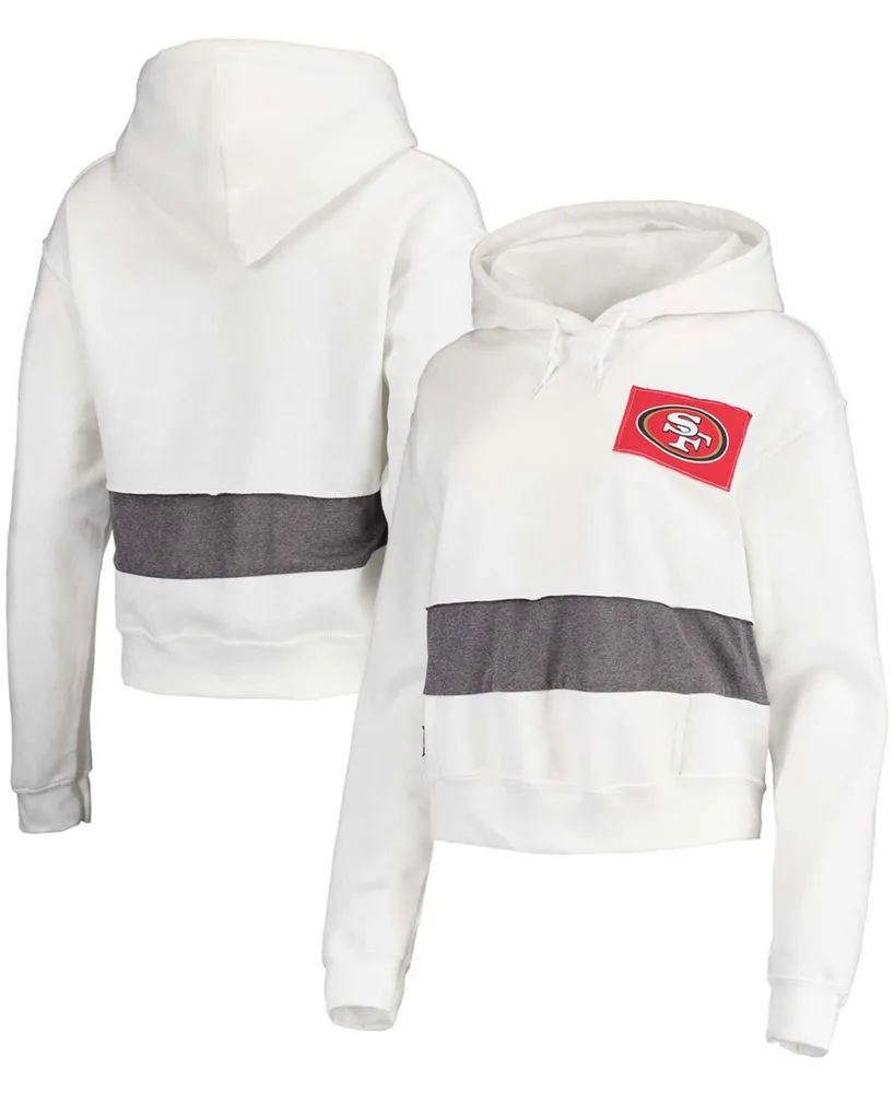 San Francisco 49ers Antigua Victory Pullover Hoodie - White