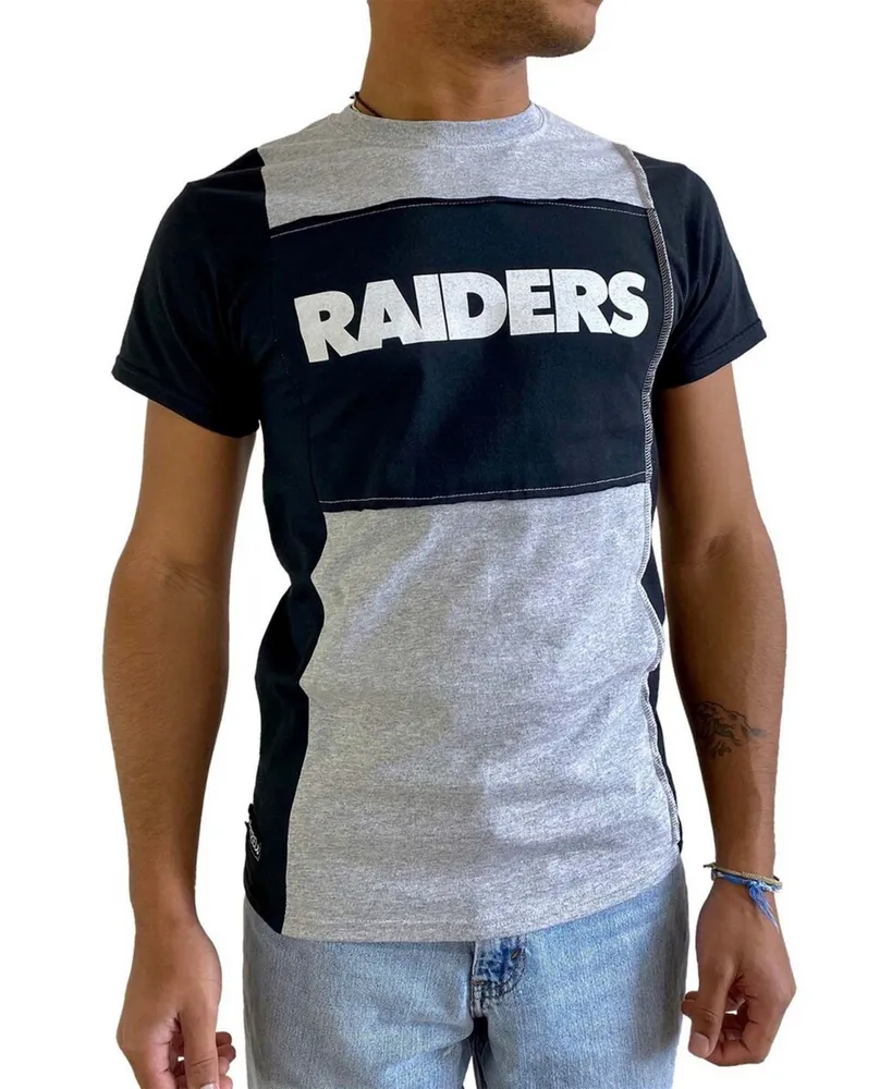 REFRIED APPAREL Men'S Heathered Gray Denver Broncos Split T-Shirt for Men