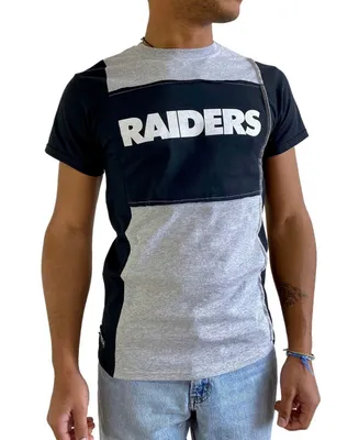 Men's Heathered Gray Las Vegas Raiders Split T-shirt