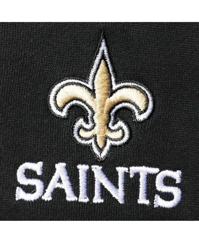 Men's Black New Orleans Saints Craftsman Thermal Lined Full-Zip Hoodie