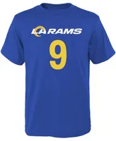 Big Boys Matthew Stafford Royal Los Angeles Rams Mainliner Name and Number T-shirt