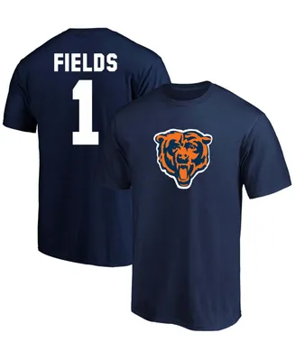 Men's Fanatics Branded Heathered Gray/Heathered Navy Chicago Bears Weekend  Casual Tri-Blend Raglan Long Sleeve