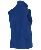 Women's Los Angeles Rams Royal Houston Fleece Full-Zip Vest