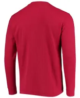 Men's Red Kansas City Chiefs Maverick Thermal Henley Long Sleeve T-shirt