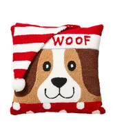 Glitzhome Hooked 3D Woof Pillow