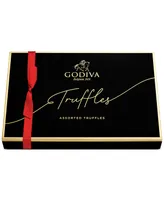 Godiva Signature Chocolate Truffle Gift Box, Red Ribbon, 24 Piece