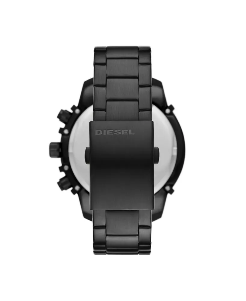 Diesel Men's Griffed Chronograph Black Stainless Steel Bracelet Watch, 48mm