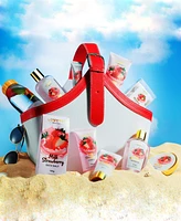 Lovery Body Care Gift Set, Strawberry Milk Home Spa with Tote Bag Gift, 25 Piece