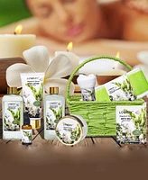 Lovery Home Spa Magnolia Tuberose Bath and Body Care Gift Set, 9 Piece