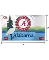 Multi Alabama Crimson Tide Alabama State License Plate One-Sided 3' x 5' Flag