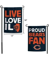 Multi Chicago Bears 12'' x 18'' Local Design Double-Sided Garden Flag