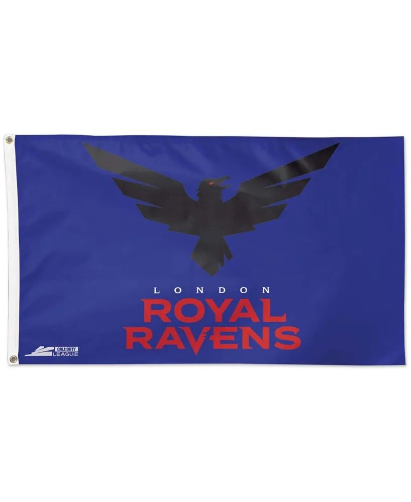 Multi London Royal Ravens 3' x 5' Single-Sided Deluxe Flag