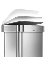 simplehuman Brushed Stainless Steel 45L Step Trash Can