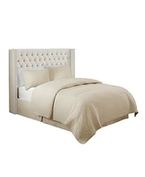 Madison Park Amelia Fabric Tufted Queen Headboard