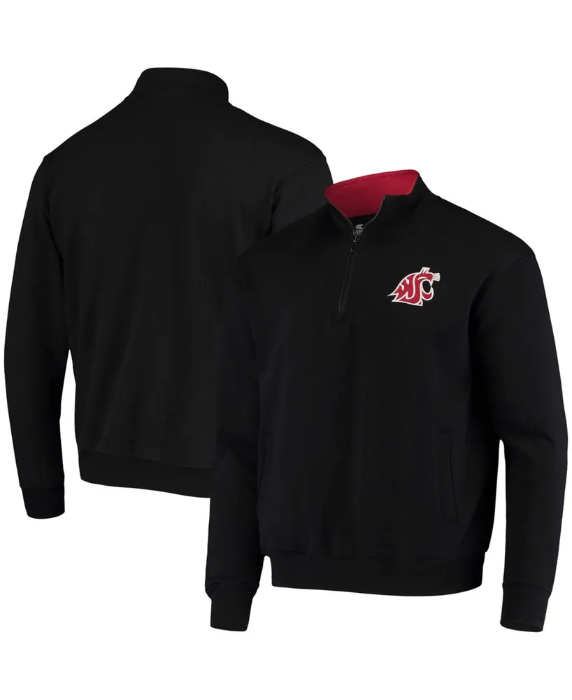 Men's Black Washington State Cougars Tortugas Logo Quarter-Zip Jacket