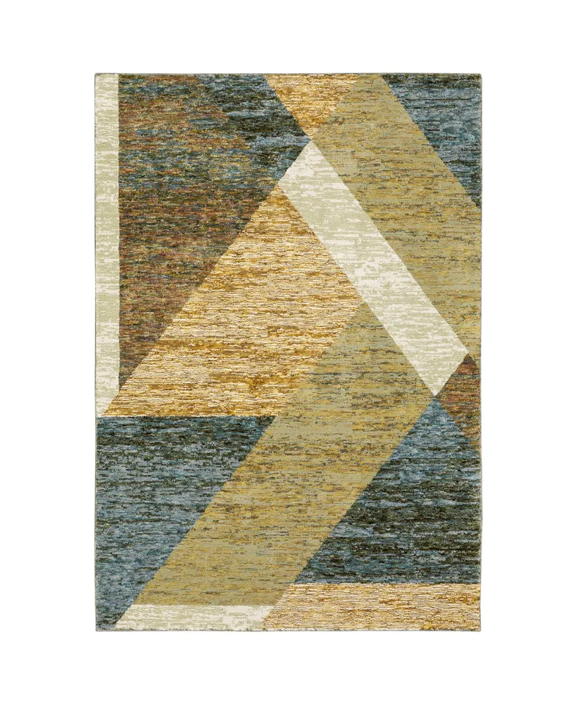 Jhb Design Deco PZZ09 7'10" x 10'10" Area Rug - Gold