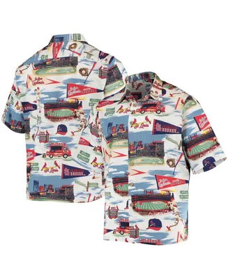 Men's Reyn Spooner Navy Milwaukee Brewers scenic Button-Up Shirt
