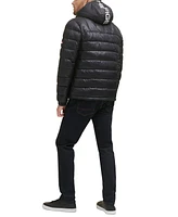 Tommy Hilfiger Men's Sherpa Lined Hooded Quilted Puffer Jacket