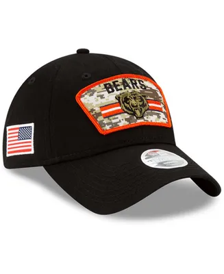 Women's Black Chicago Bears 2021 Salute To Service 9TWENTY Adjustable Hat