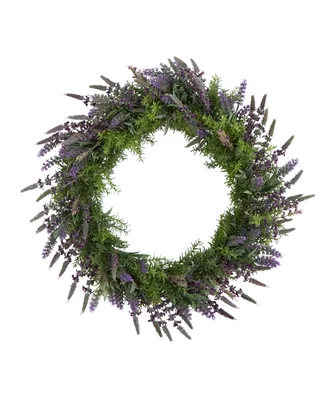 24" Lavender Artificial Wreath