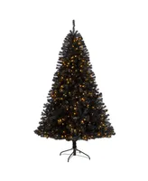 Artificial Christmas Tree with 500 Clear Led Lights and 1428 Tips, 7'