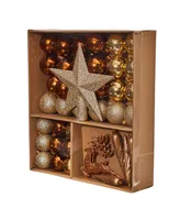 Holiday Christmas Piece Lux Shatterproof Ornament Set