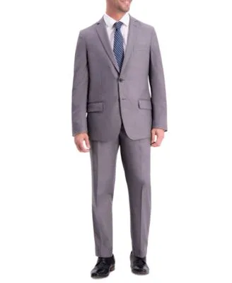 Haggar Mens Slim Fit Textured Weave Suit Separates