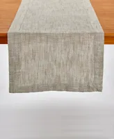 Chambray Pebble Woven Table Runner, 72" x 14"