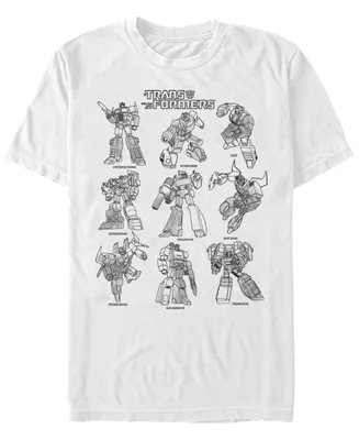 Men's Transformers Textbook Short Sleeve T-shirt