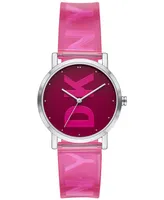Dkny Women's Soho Pink Strap Watch 34mm