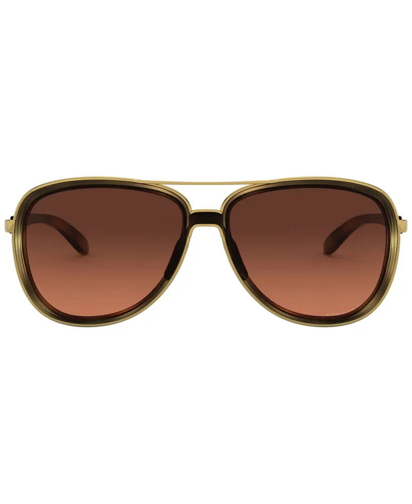 Oakley Women's Polarized Sunglasses, OO4129 Split Time 58