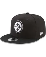 Men's Black Pittsburgh Steelers B-Dub 9Fifty Adjustable Hat