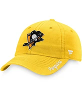 Women's Gold Pittsburgh Penguins Primary Logo Adjustable Hat