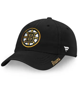 Women's Black Boston Bruins Core Primary Logo Adjustable Hat