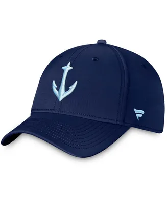 Men's Deep Sea Navy Blue Seattle Kraken Secondary Logo Flex Hat