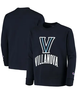 Big Boys Navy Villanova Wildcats Lockup Long Sleeve T-shirt